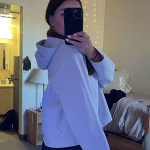 Lululemon Athletica Tops | Lululemon Airwrap Pullover Hoodie Color: Blue size 12